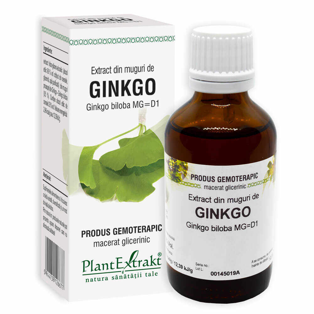 PlantExtrakt, Extract din muguri de Ginkgo Biloba, 50 ml