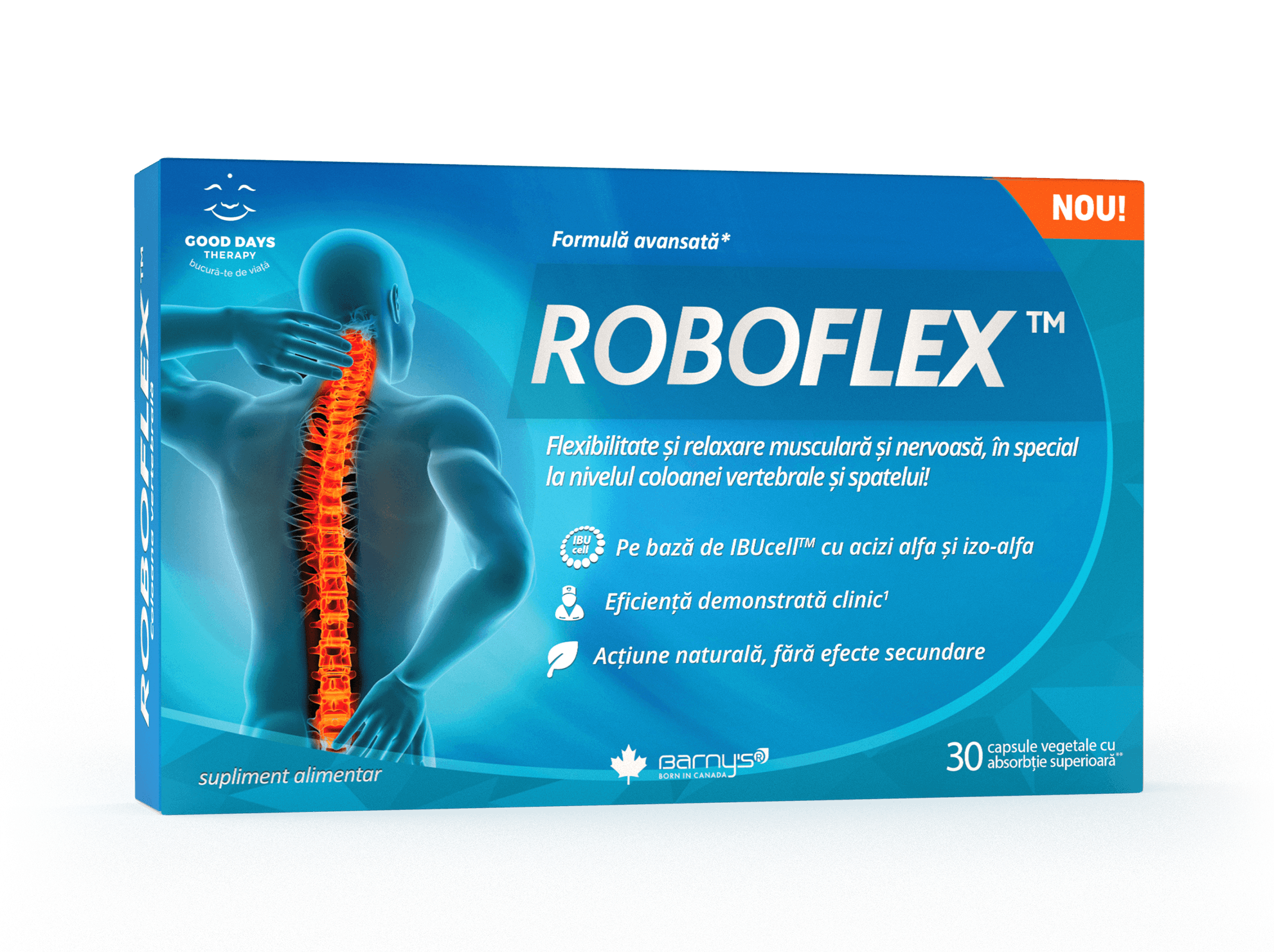 Roboflex pentru flexibilitate şi relaxare musculară, 30 capsule