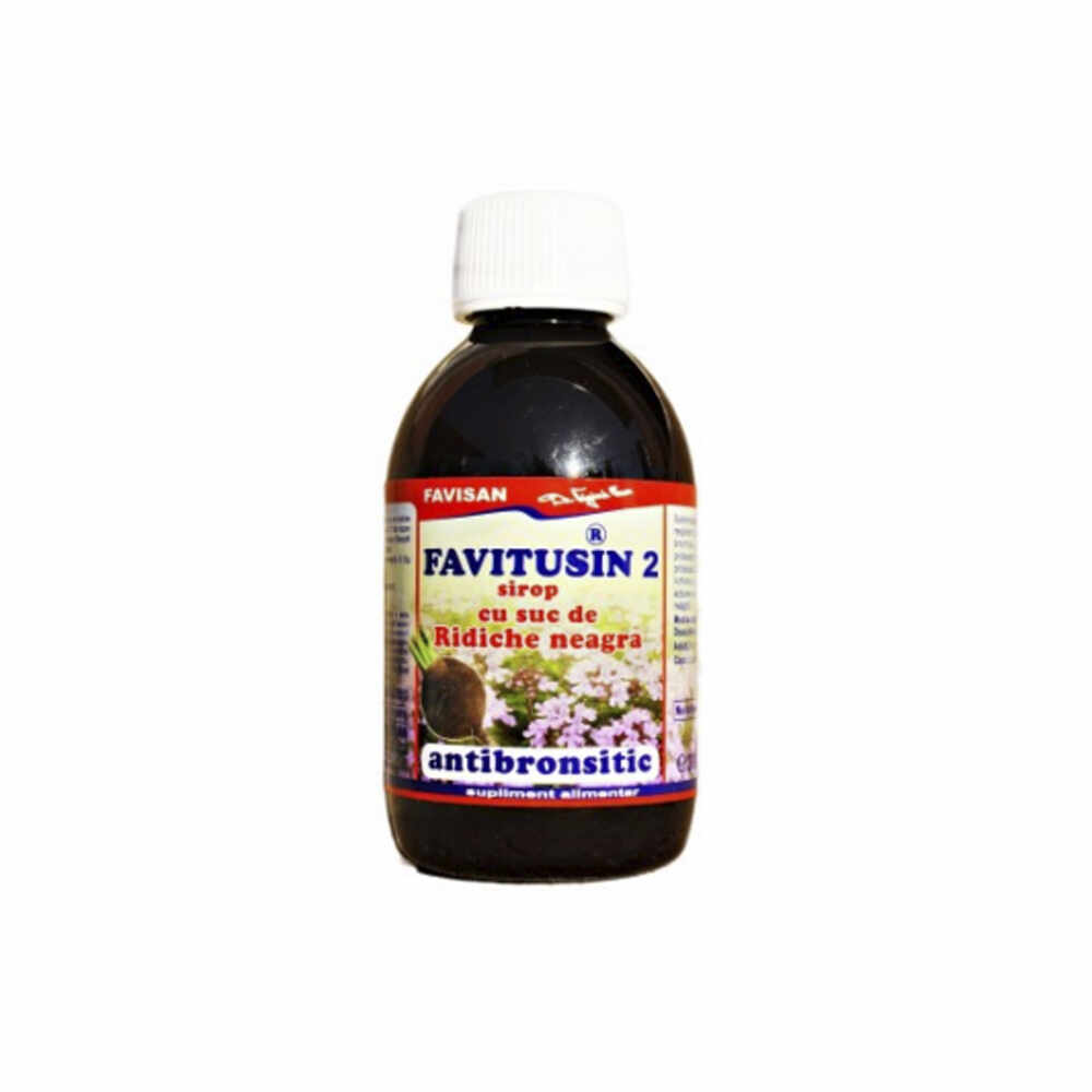 Sirop Favitusin 2 cu Ridichie Neagră, Favisan, 200 ml