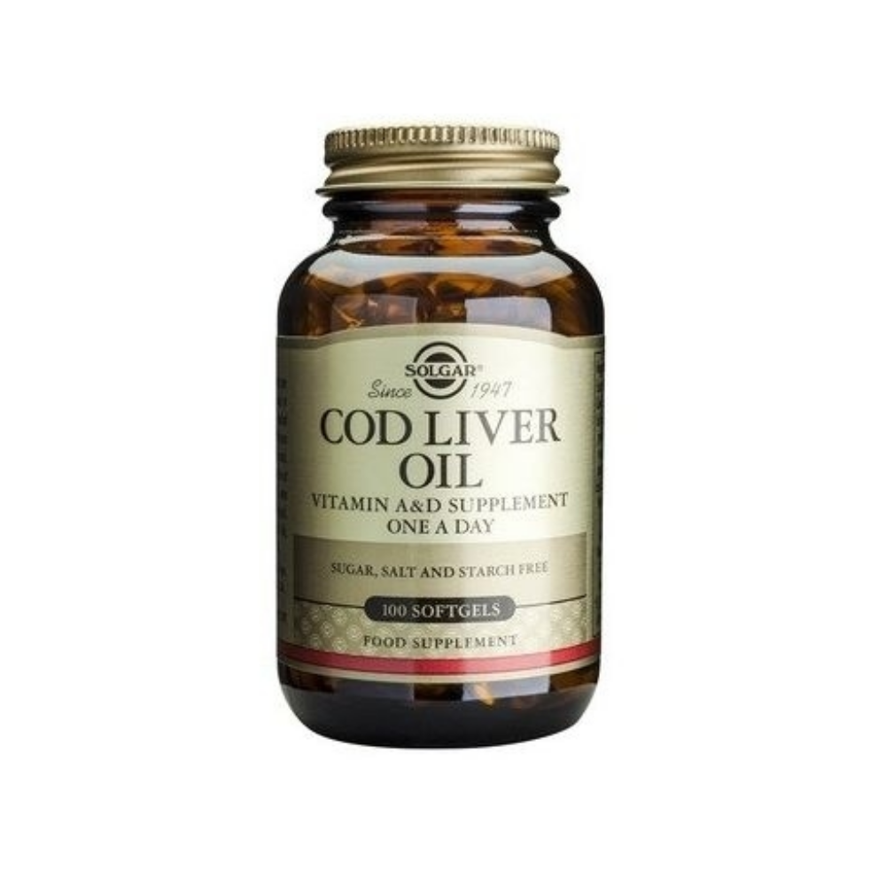 Solgar, Cod Liver Oil (Ulei din ficat de cod), 100cps moi