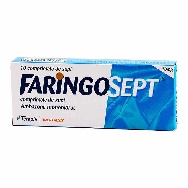 Faringosept 10 mg, Terapia, 10cpr