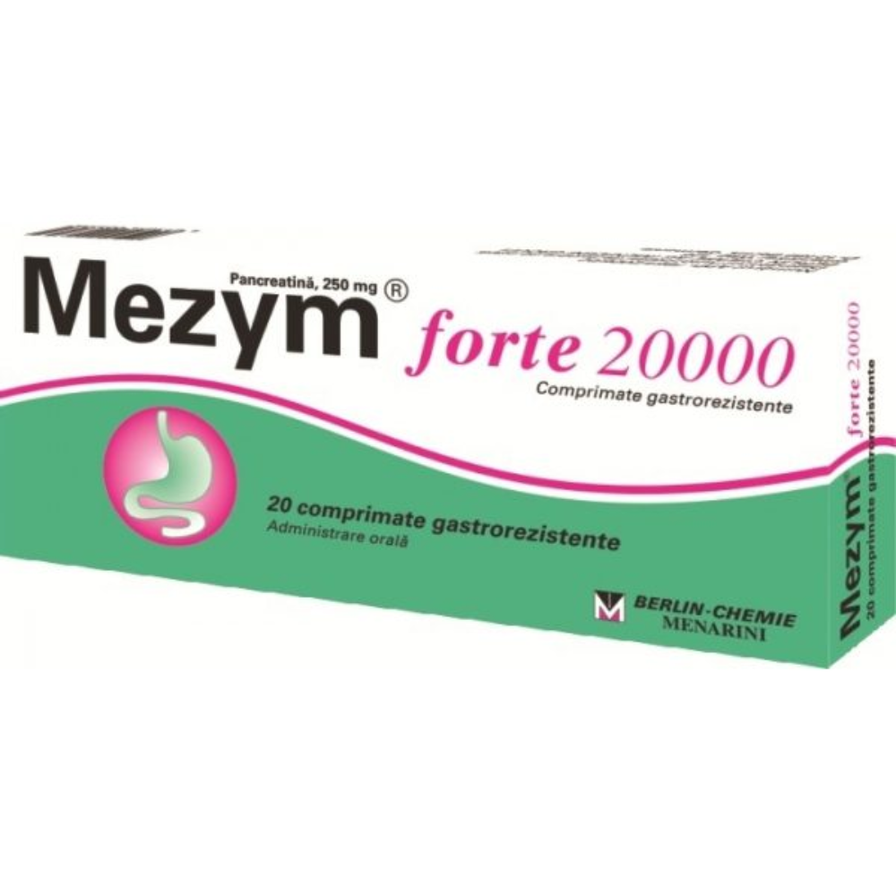 Mezym Forte 20000, 20 comprimate, BELIN-CHEMIE