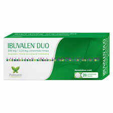 Ibuvalen Duo 200 mg/12,8 mg, Polisano, 20 comprimate filmate