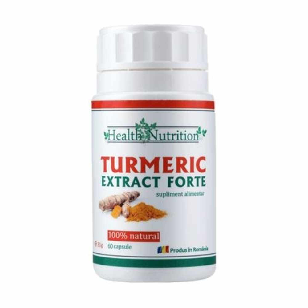 Turmeric Extract Forte 100% natural, 60 capsule, Health Nutrition