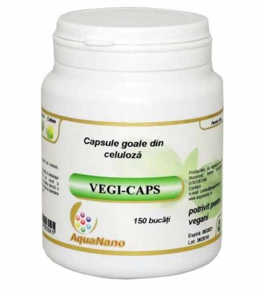 VEGI-CAPS (capsule vegetale goale), 150 buc