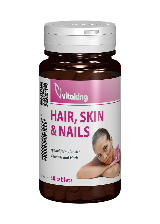 Vitaking, Supliment natural pentru păr, piele și unghii, 30 cpr