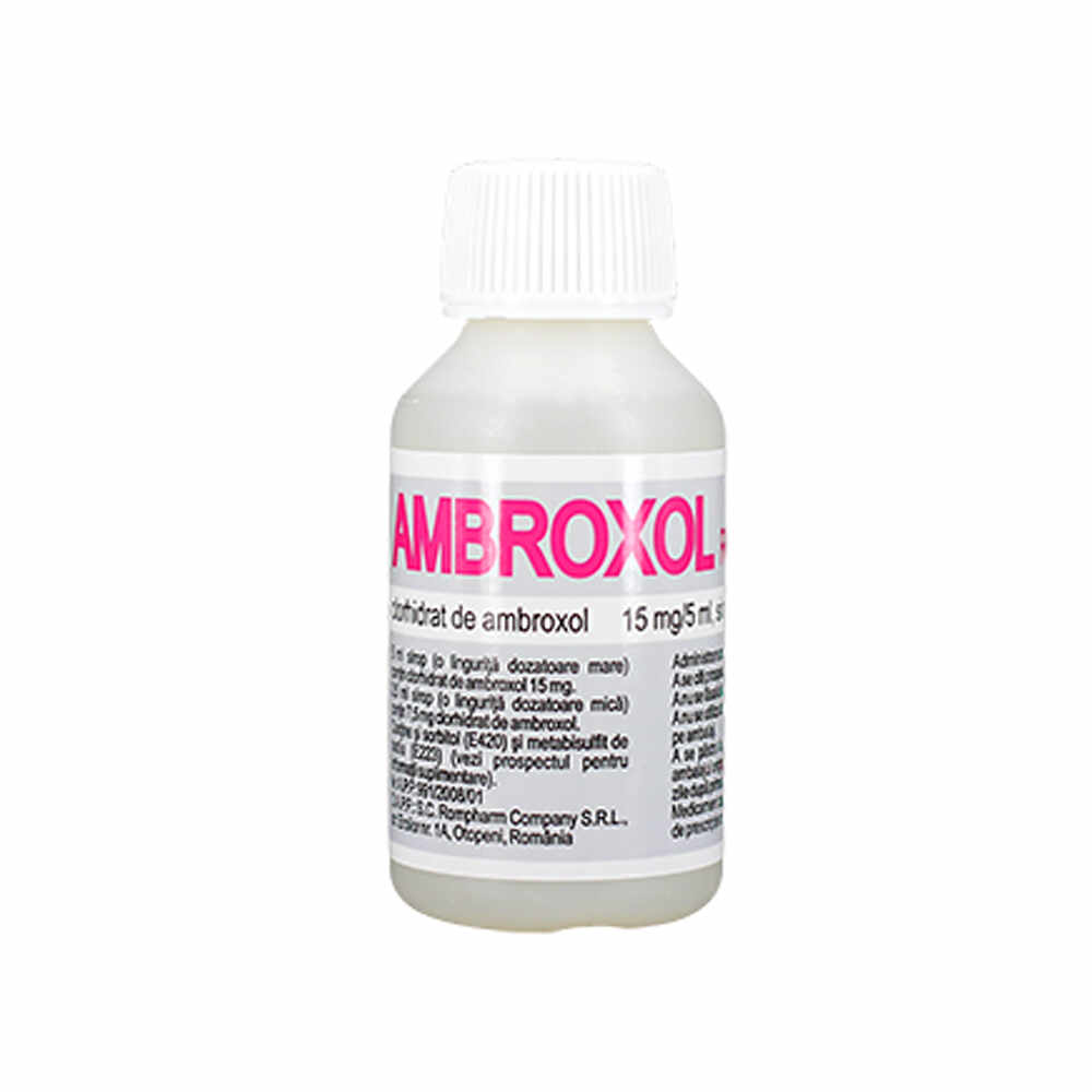 Ambroxol 15 mg/ 5 ml, Rompharm, 100 ml