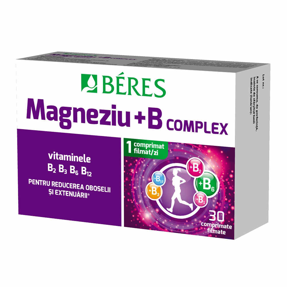 Beres Pharmaceuticals Co Magneziu + B complex 30 cpr