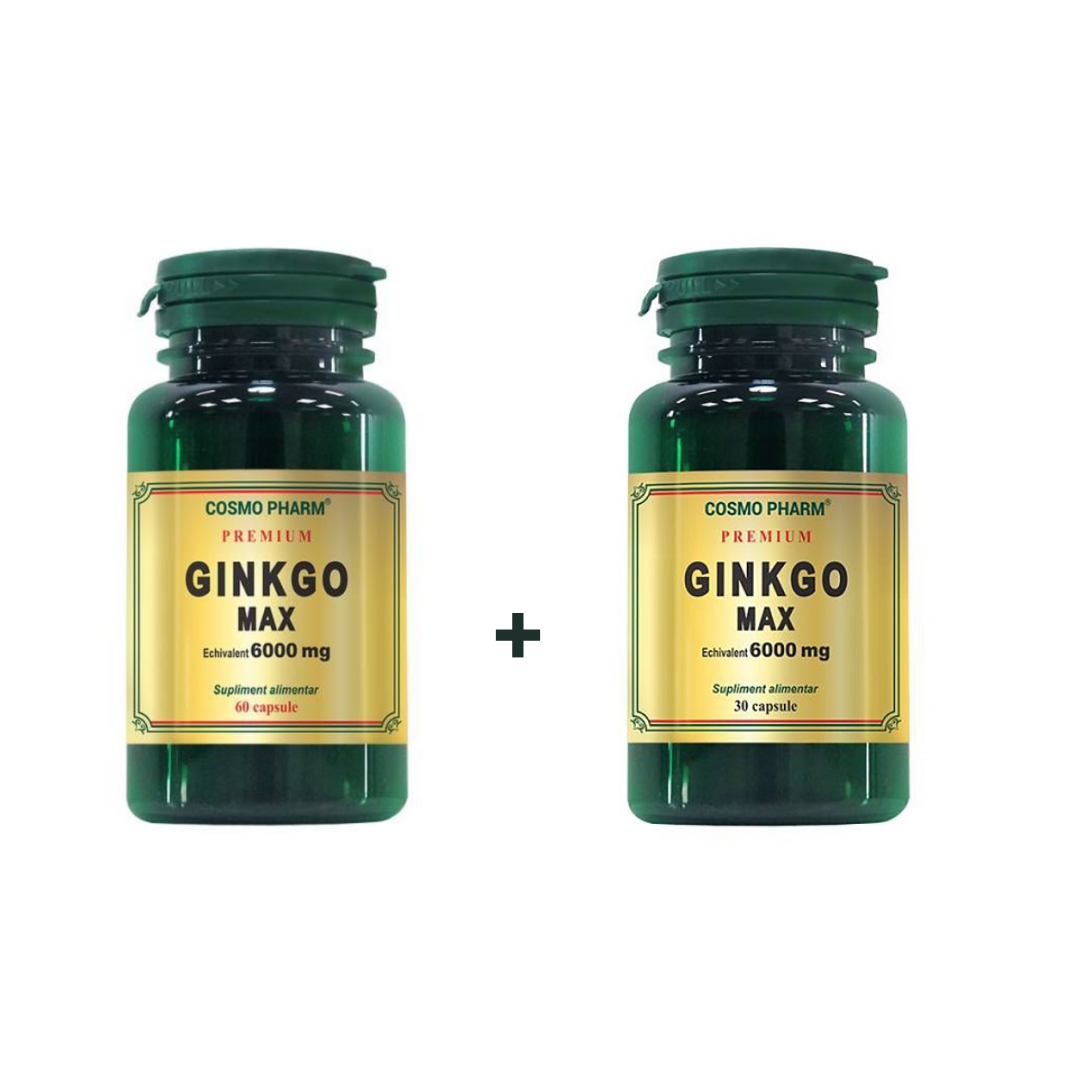 Ginkgo Max Extract 60 cps + 30 cps la preț special