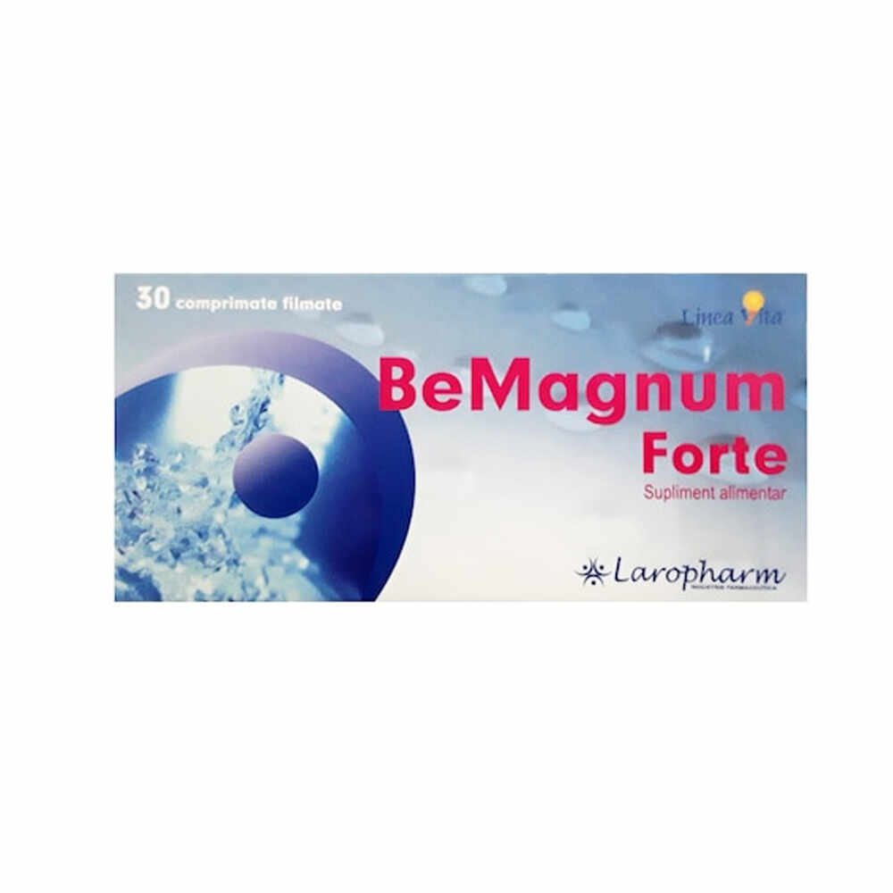 Laropharm, BeMagnum Forte (Magneziu + Vitamina B6), 30 comprimate