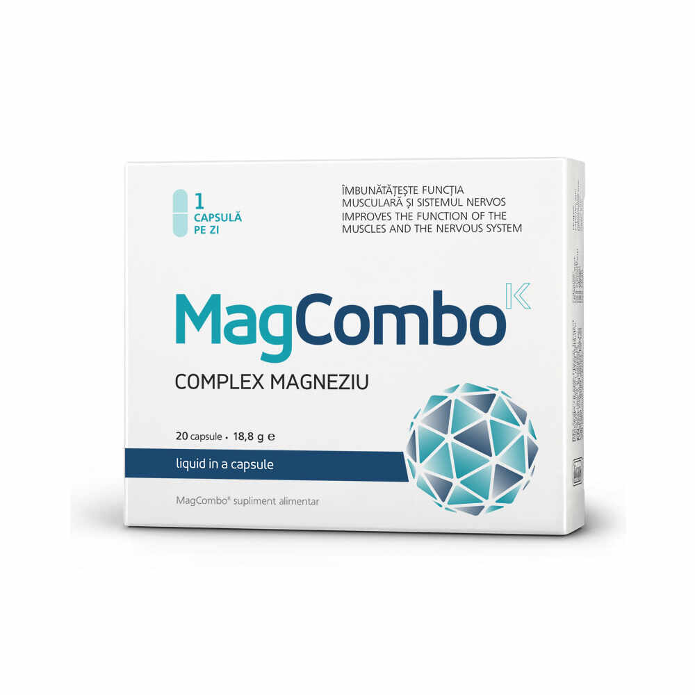Visislim, MagCombo Complex Magneziu 940 mg, 20 capsule