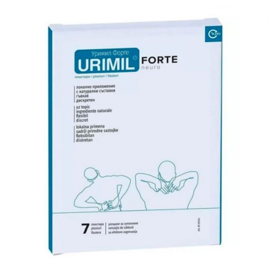 Urimil Forte Neuro plasturi, 7 bucati, Naturapharma