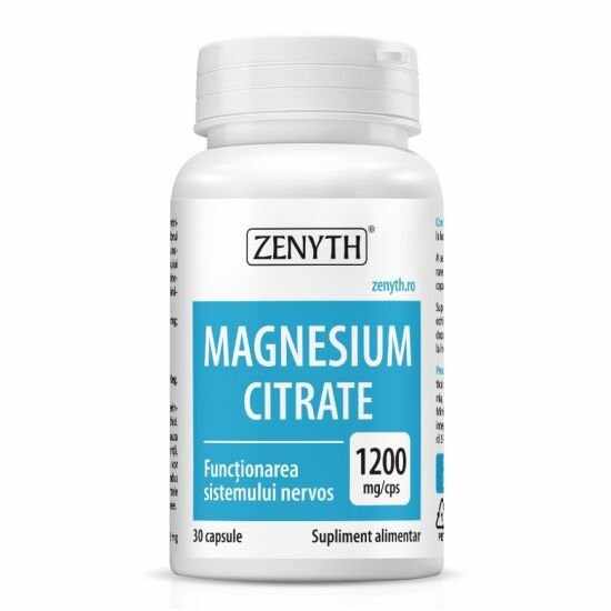 Magnesium Citrate, Zenyth, 30 capsule