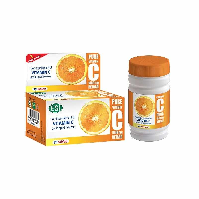 Vitamina C PURA 1000mg retard, EsiSpa, 30 capsule