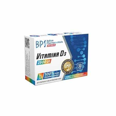 Balkan Pharmaceuticals Vitamina D3 caps. moi 2500UI 150mg N30