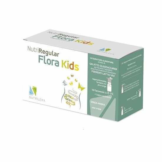 Nutrileya, NutriRegular Flora Kids, 10 flacoane