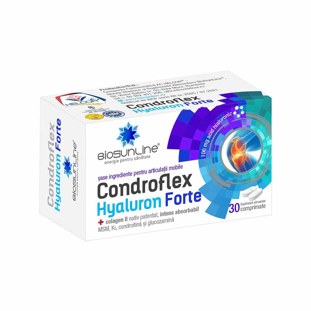 Condroflex Hyaluron Forte, BioSunLine, 30 comprimate