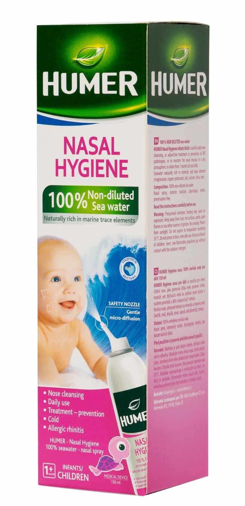 Humer Spray Nazal 100% Apă de Mare Sugari / Copii, 150 ml