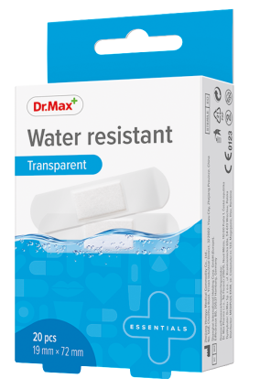 Dr.Max Plasturi transparenti rezistenti la apa, 20 bucati