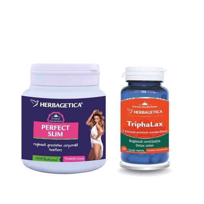 Herbagetica Perfect Slim 210g + Triphalax 30 capsule