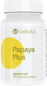 Papaya Plus - Enzyme digestive masticabile. 90 tablete