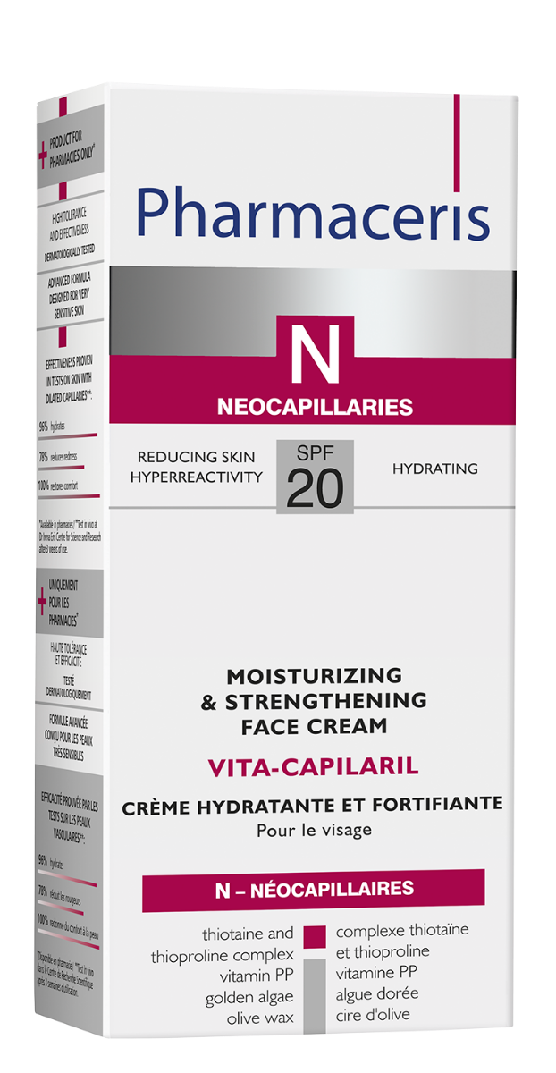 Crema calmanta anti-roseata SPF20 Vita-Capilaril N, 50ml, Pharmaceris