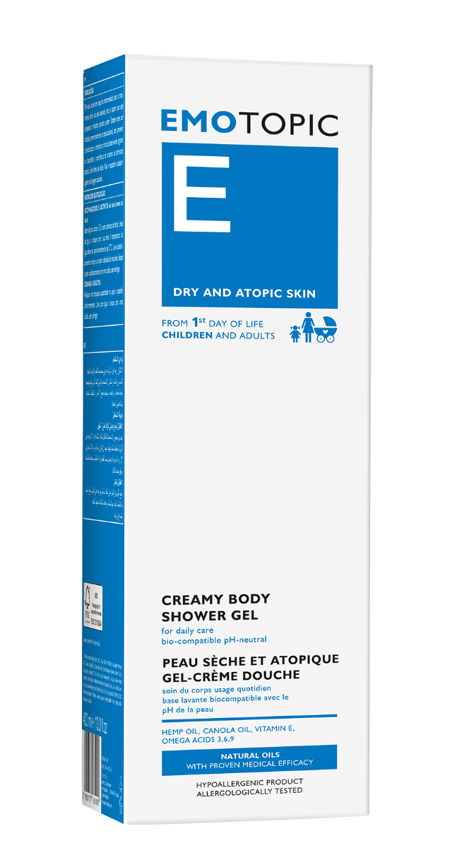 Gel de spalare pentru corp cu pH neutru Dry and Atopic E, 400ml, Pharmaceris