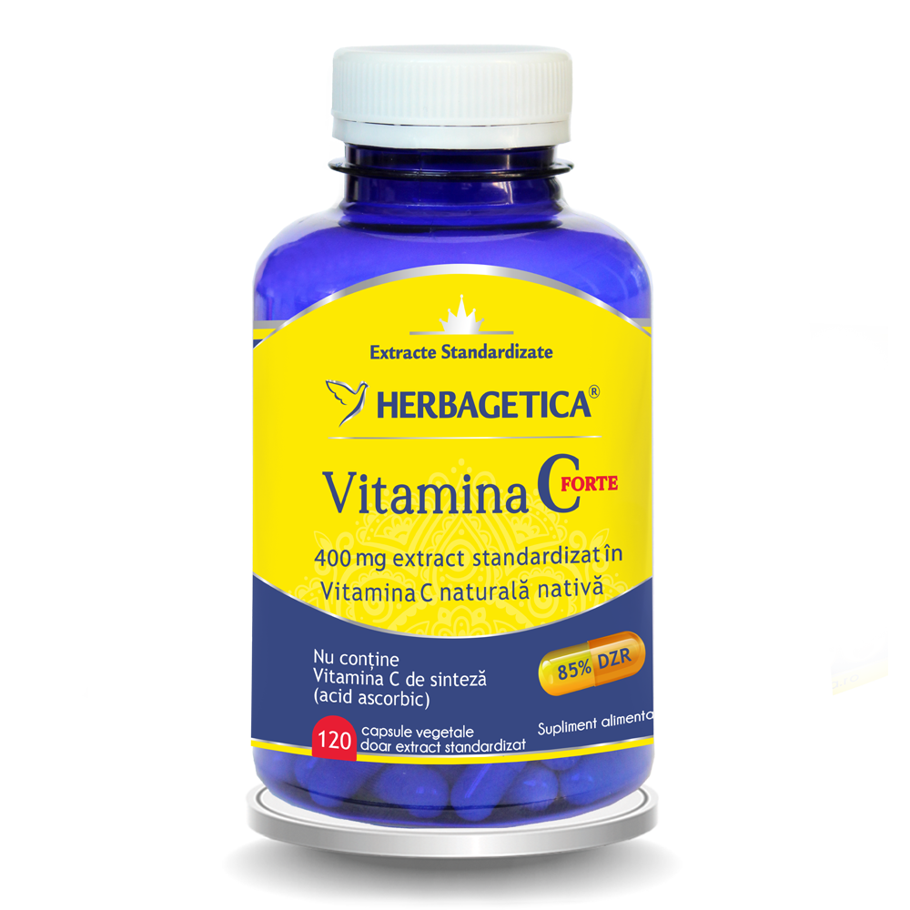 Vitamina C Forte 400mg, 120 capsule, Herbagetica