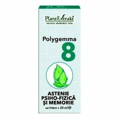 Polygemma 8 - Astenie psiho fizica si memorie 50ml Plantextrakt