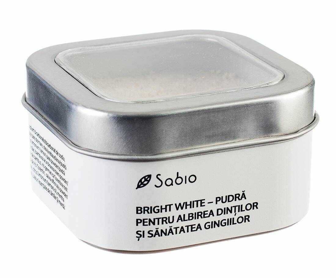 Pudra pentru albirea dintilor si sanatatea gingiilor – Bright White - Sabio
