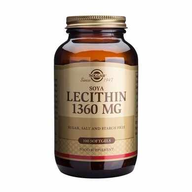 Soya Lecithin - lecitina din soia - 1360mg 100gelule - SOLGAR