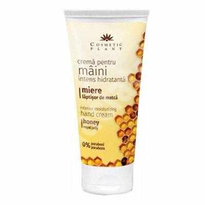 Crema maini intens hidratanta cu miere si laptisor de matca 100 ml - Cosmetic Plant
