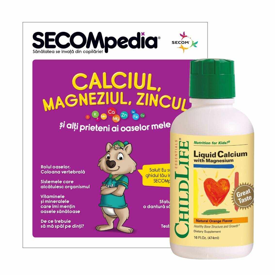 Calcium with Magnesium 474ml - ChildLife Essentials - Secom