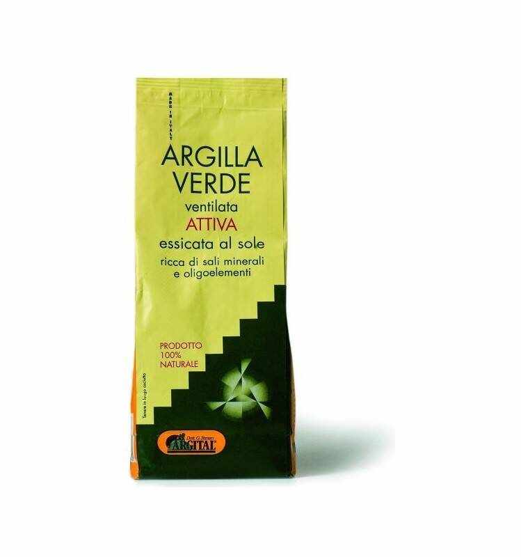 Argila verde activa ventilata pentru baut, 500g - Argital