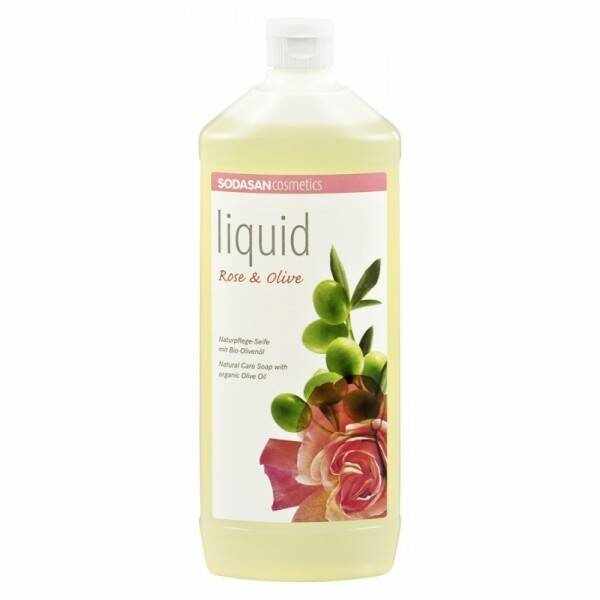 Sapun lichid/gel de dus ecologic Trandafiri - Masline 1L - SODASAN