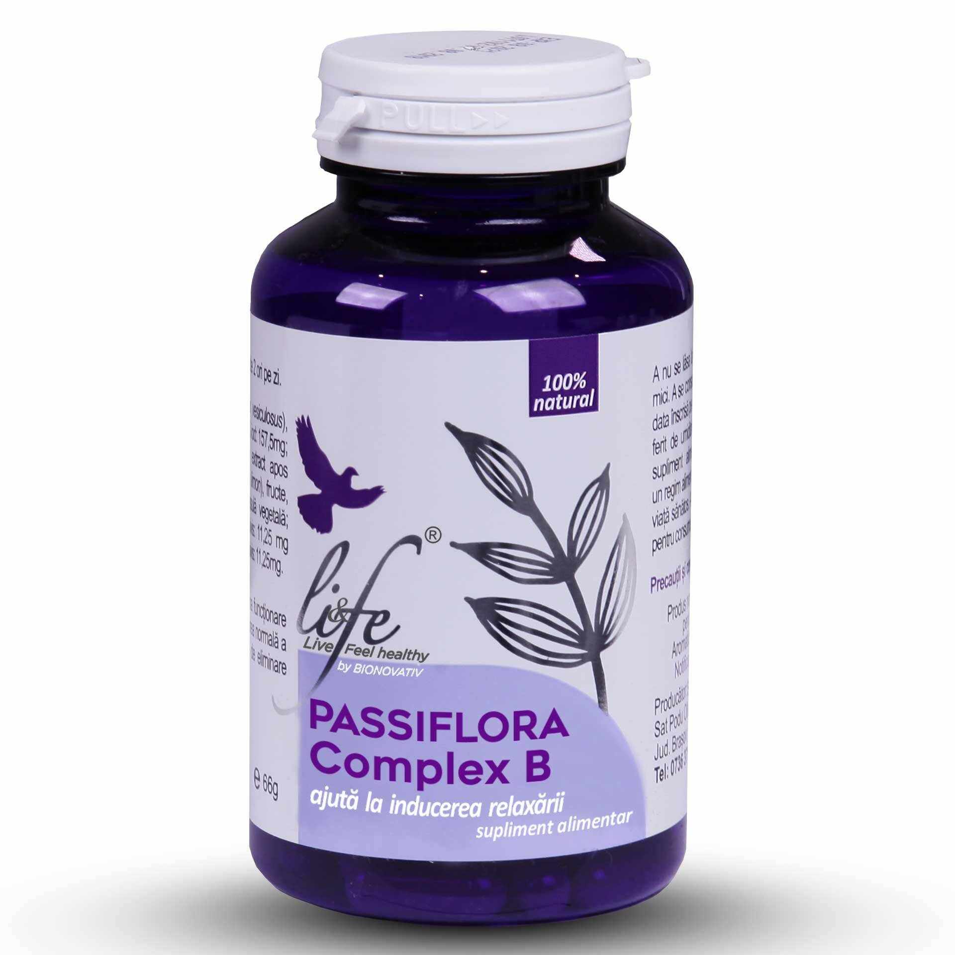 Passiflora + Complex B, 60cps, Life Bio