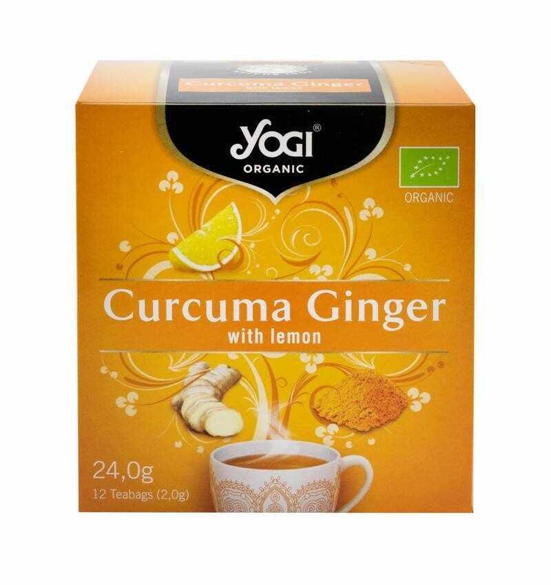 Ceai ECO-BIO Curcuma, ghimbir si lamaie - 24g - Yogi Tea