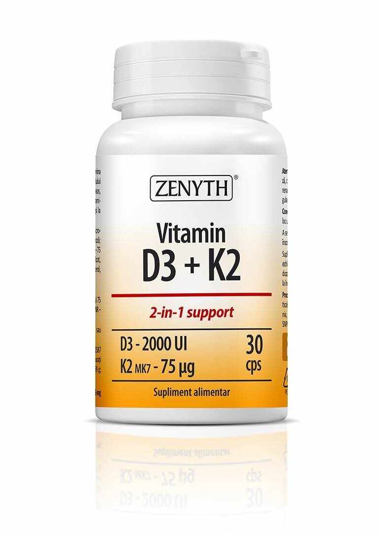 Vitamina D3+K2 30cps - Zenyth