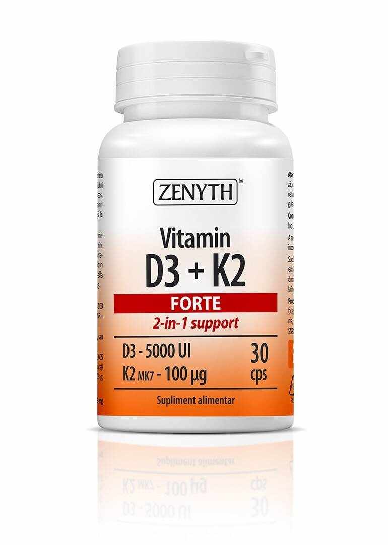 Vitamina D3+K2 Forte 30cps - Zenyth