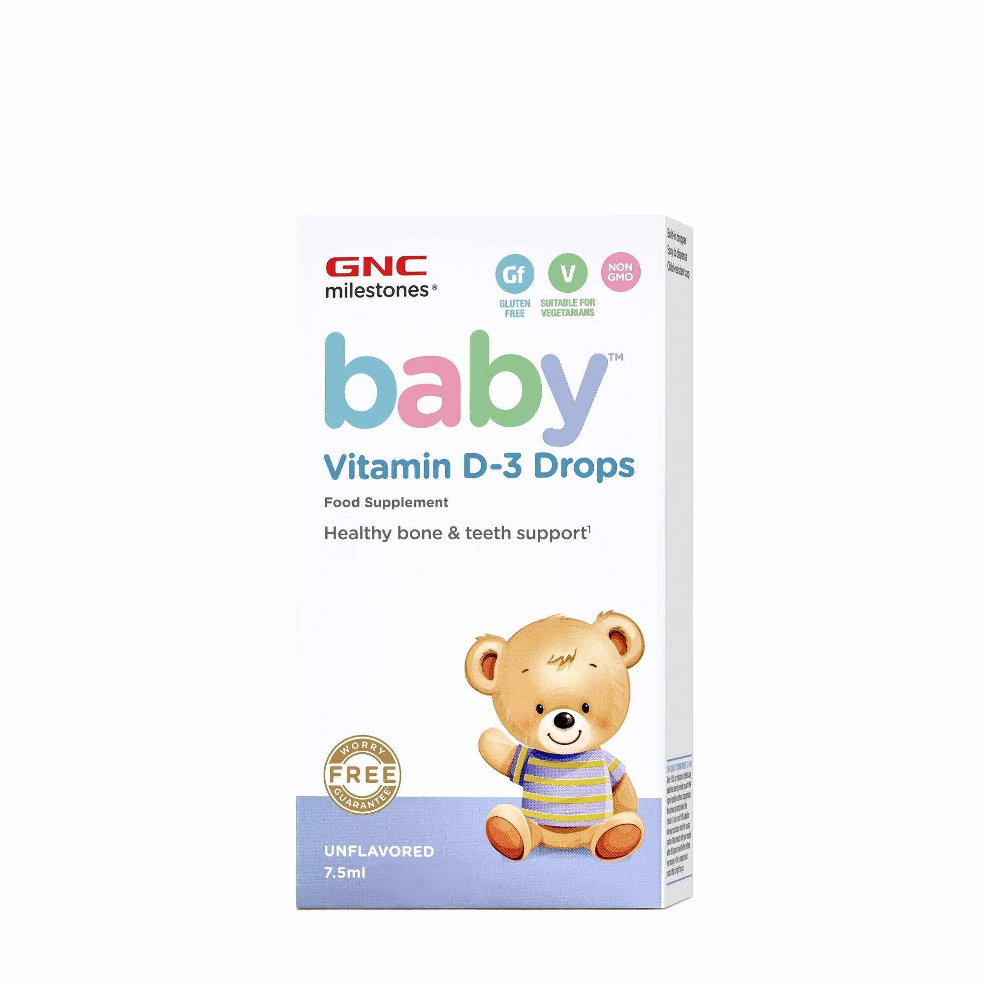 Baby Vitamin D-3 Picaturi, 7.5 Ml - GNC