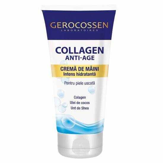 Crema de maini intens hidratanta, Collagen Anti-Age, 75ml - Gerocossen