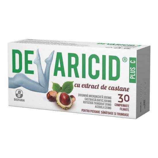 DevaricidPlus C cu extract de castane, 30cpr - Biofarm
