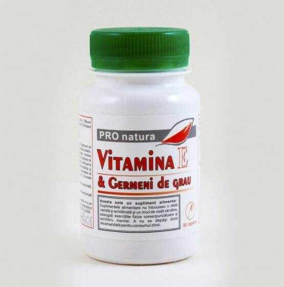 Vitamina E si Germeni de Grau, 90cps - MEDICA