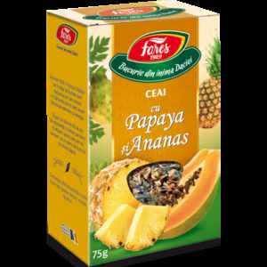 Ceai cu Papaya si Ananas, 75g - Fares
