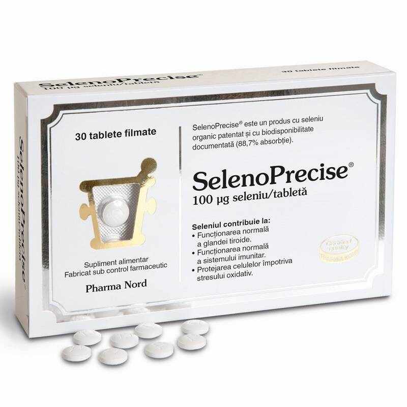 Seleno Precise, 60tbs si 30tbs - Pharma Nord 30 tablete