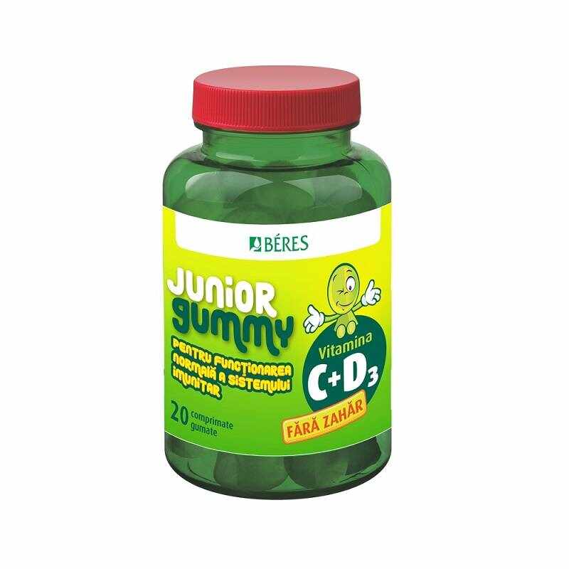 Vitamina C si vitamina D3 Junior Gummy, 20cpr - Beres