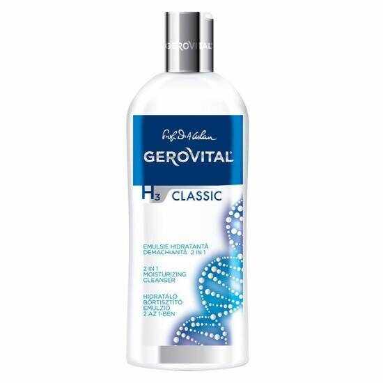 Emulsie hidratanta si demachianta 2in1, 200ml - Gerovital H3 Classic