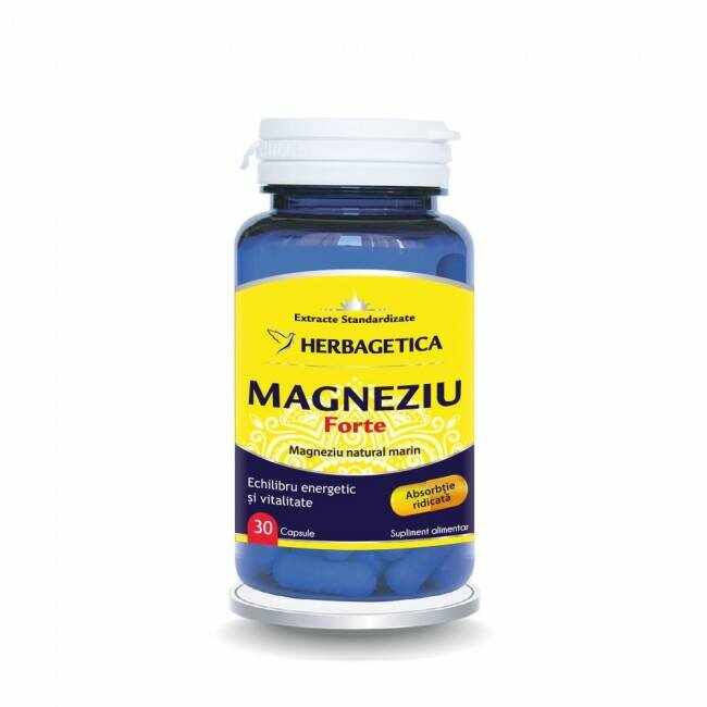 MAGNEZIU FORTE 30CPS, 60CPS SI 120CPS - Herbagetica 30 capsule