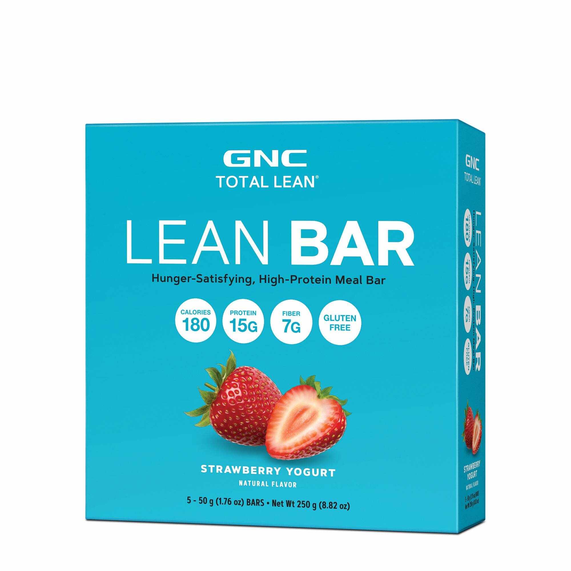 Total Lean Lean Bar, Baton Proteic, Cu Aroma De Capsuni Si Iaurt, 50g - Gnc