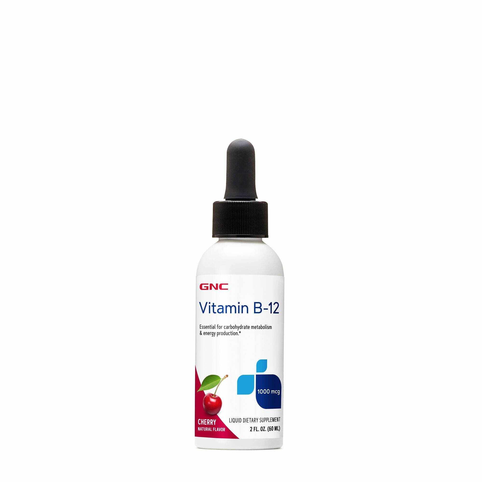 Vitamina B-12 Lichida, Cu Aroma Naturala De Cirese, 60ml - Gnc